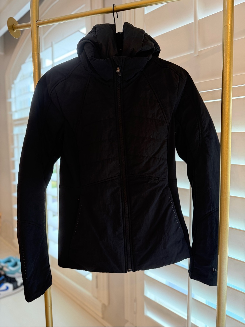 Another Mile Lululemon Black Hooded Women's Jacket